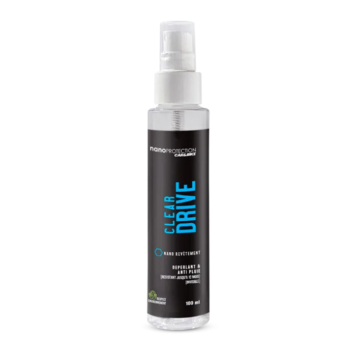 Clear Drive – Traitement Anti-Pluie Pare-Brise & Vitres Hydrophobe